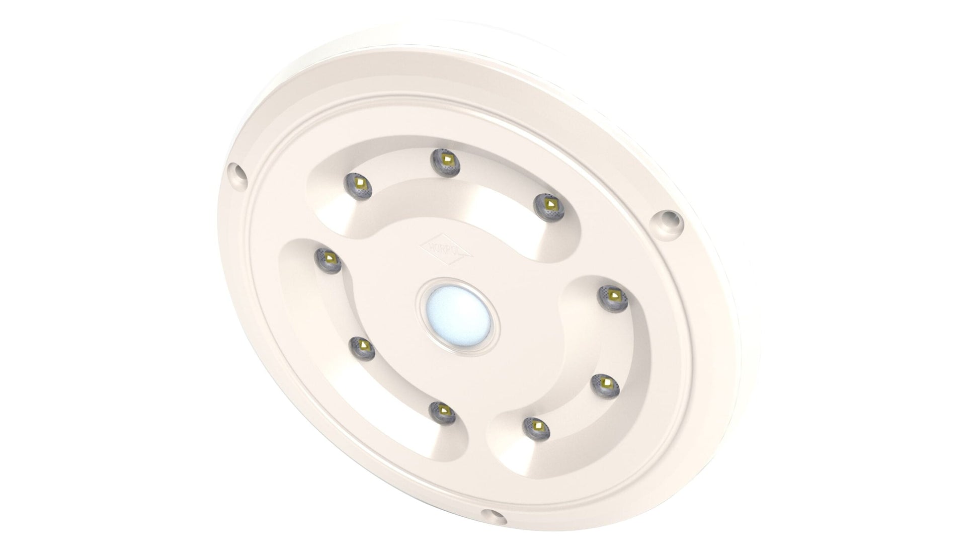 Round Interior LED Lighting Lamp With Motion Sensor LWD 2759 recessed ceiling light with 9 LEDs and motion sensor activation.