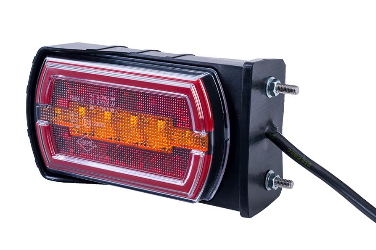 Rear Multifunction LED Light Cleo, Side Mount Version LZD 2790/W2 with 32 LEDs and IP68 waterproof rating.