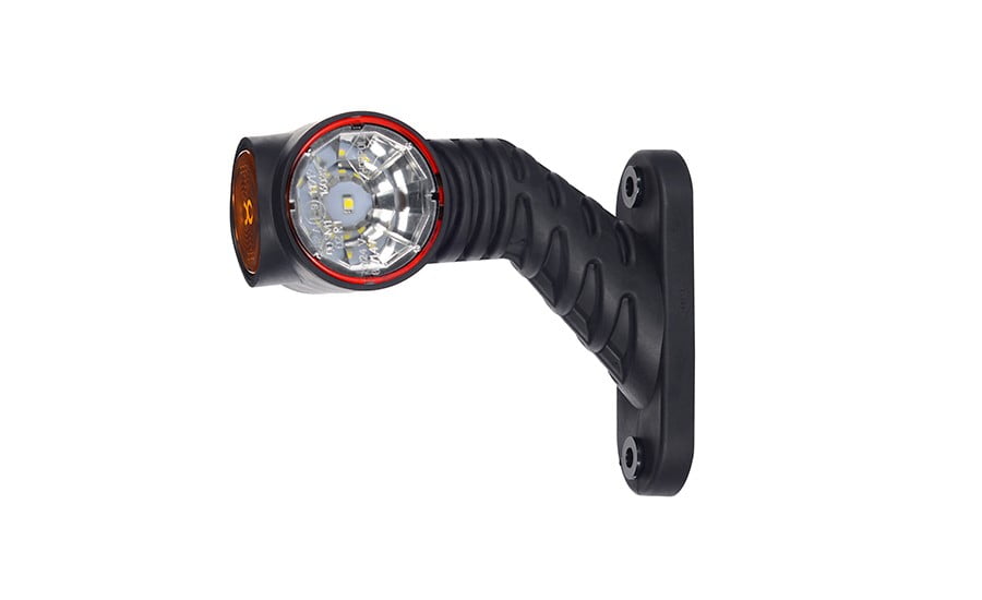 Truck Trailer LED Side Arm Outline Marker Light Set 6 FT Cable Optional Harness