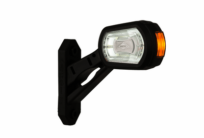 High-visibility amber side led outline marker light for enhanced safety on semitrucks, trailers, and commercial vehicles on heavy duty semitrucks, box trucks, trailers, vocational, passenger, fire trucks, and commercial vehicles.