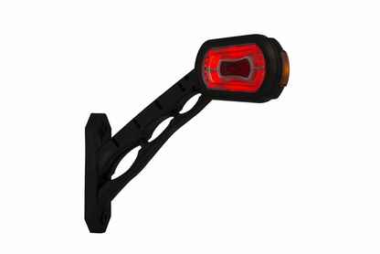 High-visibility red led outline marker light for enhanced safety on semitrucks, trailers, and commercial vehicles on heavy duty semitrucks, box trucks, trailers, vocational, passenger, fire trucks, and commercial vehicles.