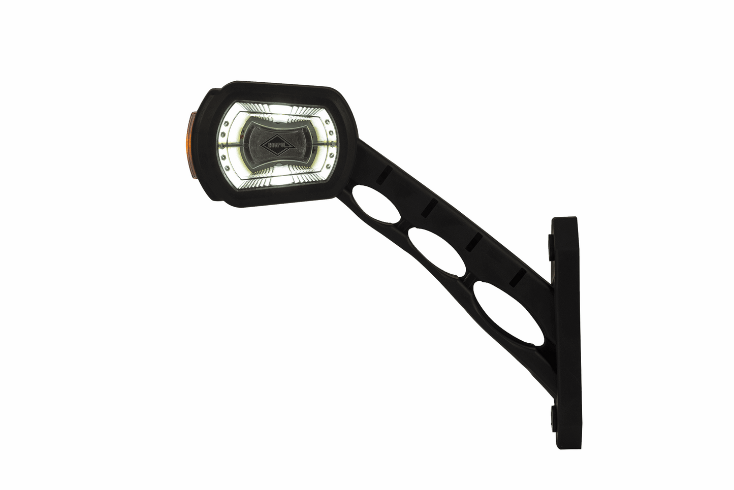 High-visibility led marker lamp for enhanced safety on semitrucks, trailers, and commercial vehicles on heavy duty semitrucks, box trucks, trailers, vocational, passenger, fire trucks, and commercial vehicles.