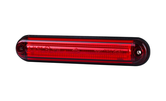 Red LED Marker Light, Light Tube Slim Type LD 2334 with sleek design, IP68 waterproof, universal mounting, and bright rear illumination.