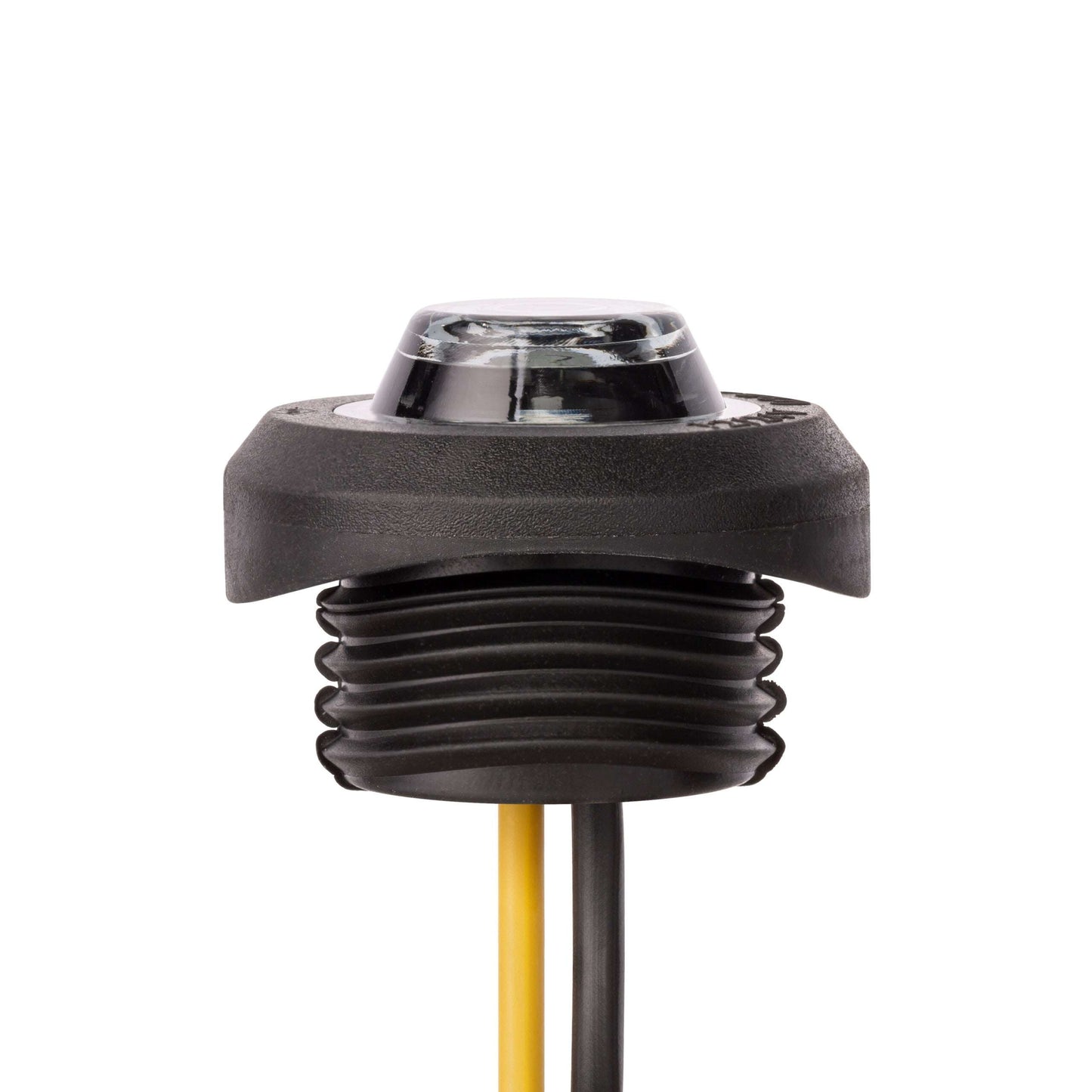 Side Decorative Light LD 2632/GRAPHITE with amber lens, graphite housing, and dual wire connection for vehicle side marking.