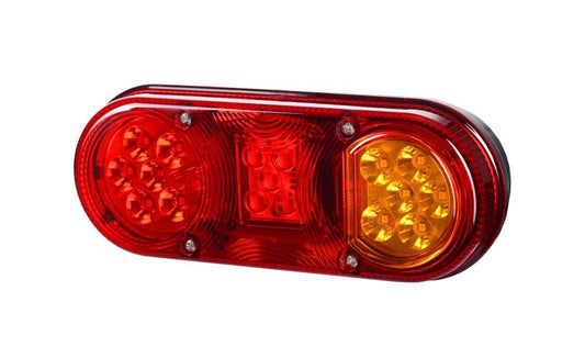 Right Multifunction Rear Oval LED Light LZD 2005 with 21 LEDs for right-side rear position, brake, and indicator functions.
