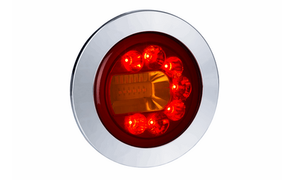 Multifunction LED Rear Chrome Lamp LUNA RL 2448 LEFT