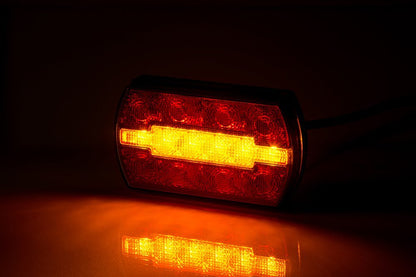 3 Function Rear LED Light Carla LZD 2791 showing bright amber turn indicator in a compact, durable LED rear light.
