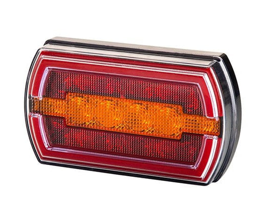 Multifunction Rear LED Light Cleo LZD 2790 with neon position, brake, and turn indicator lights in a compact, durable design.
