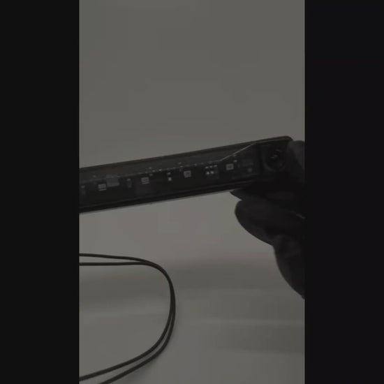 Video of RoadLites Red Rear LED Marker Light with Smoked Lens glowing