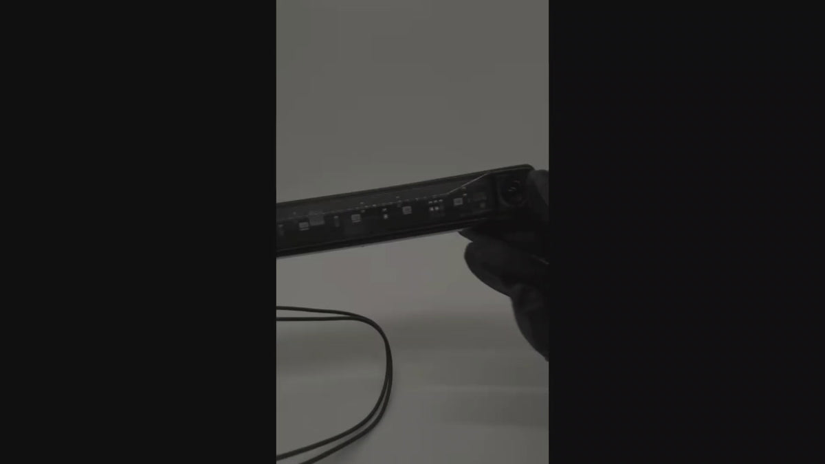 Video of RoadLites Red Rear LED Marker Light with Smoked Lens glowing