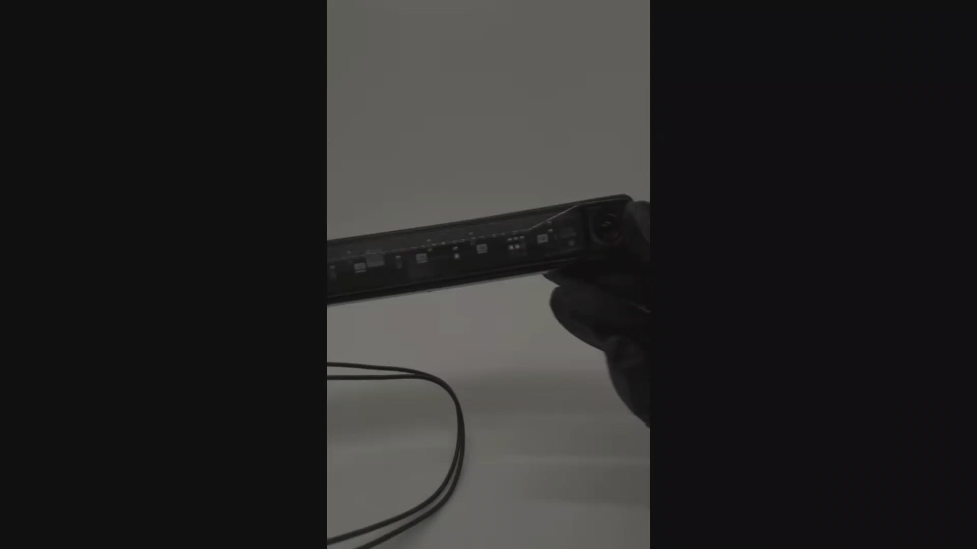 Video of RoadLites Red Rear LED Marker Light with Smoked Lens glowing