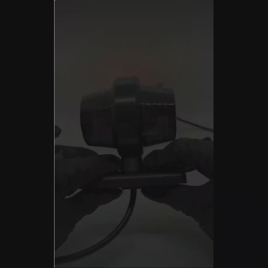 Video of RoadLites Amber Red Short stalk outline marker lights LD2622/Graphite with smoked lens glowing in the dark