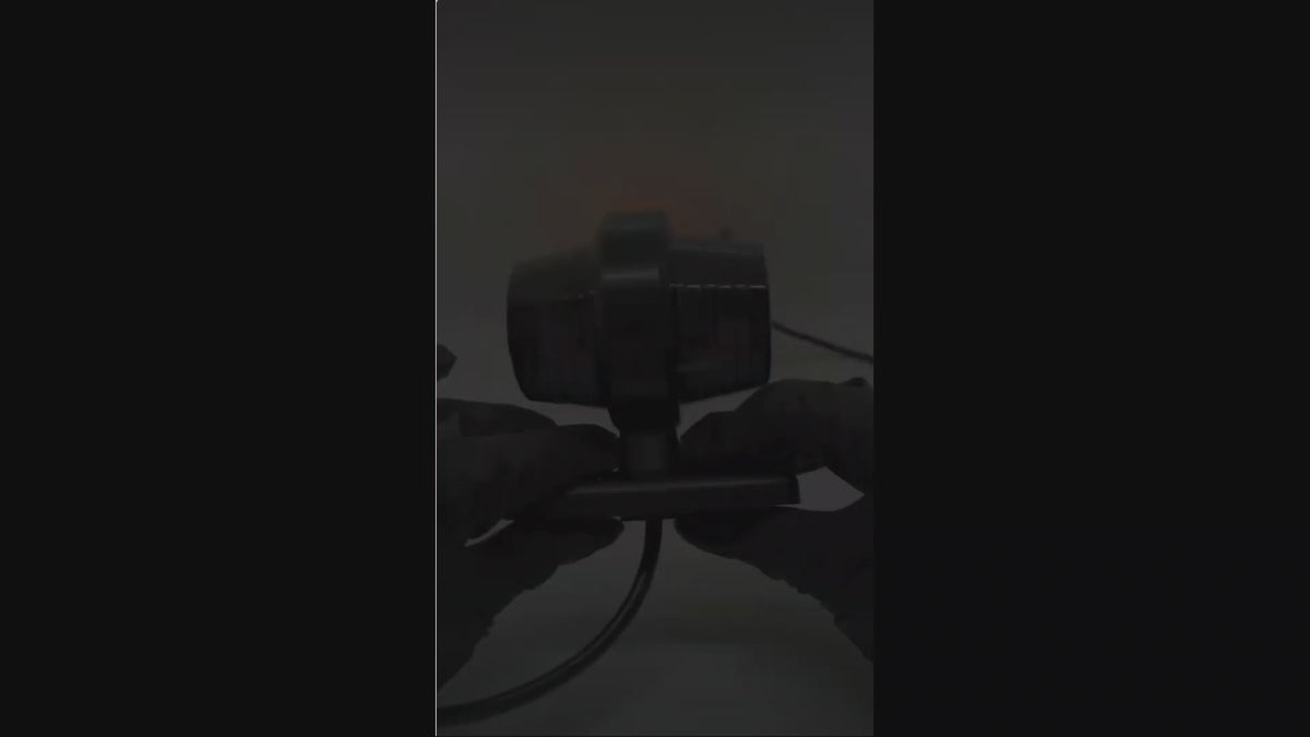 Video of RoadLites Amber Red Short stalk outline marker lights LD2622/Graphite with smoked lens glowing in the dark