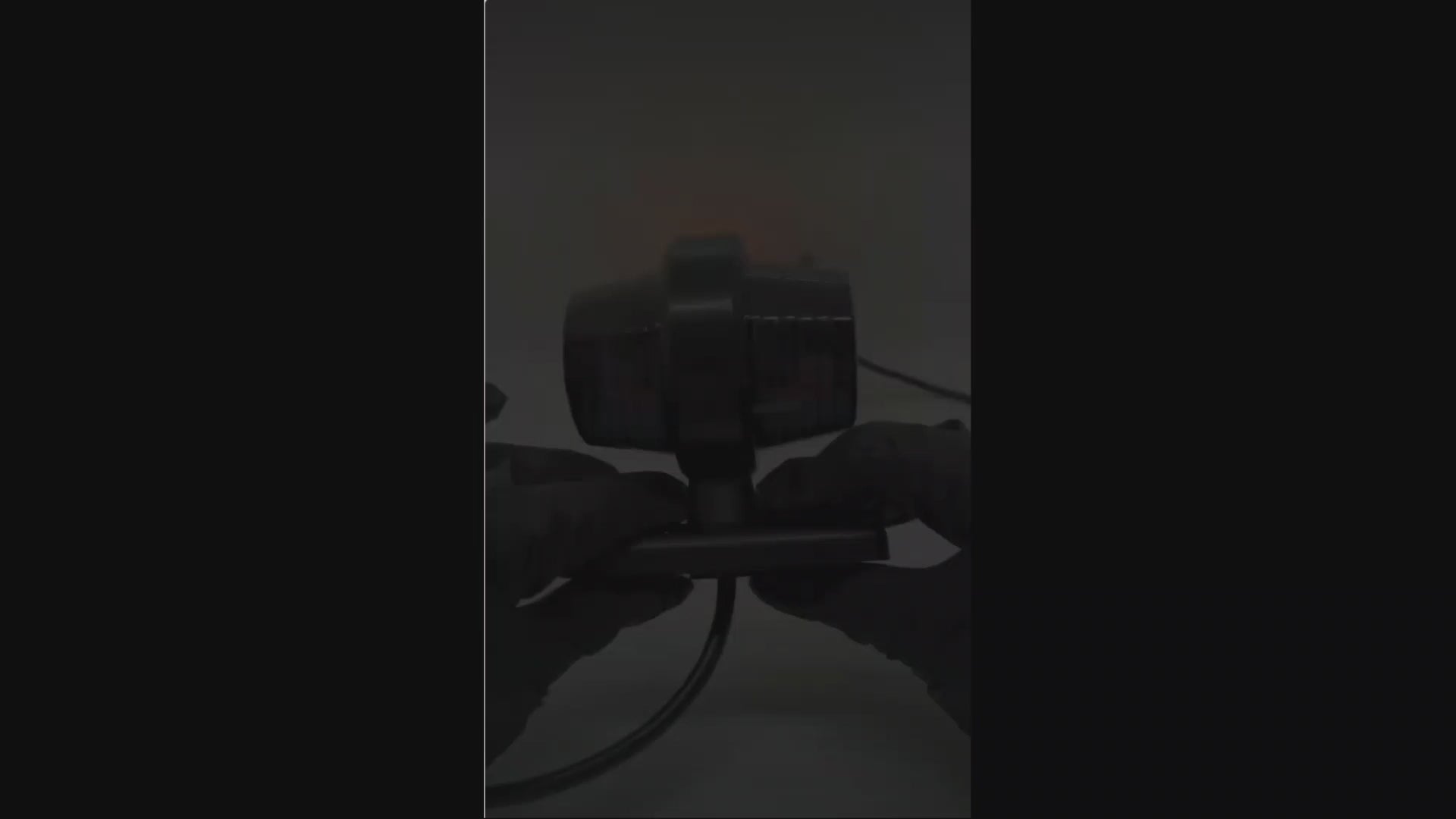 Video of RoadLites Amber Red Short stalk outline marker lights LD2622/Graphite with smoked lens glowing in the dark
