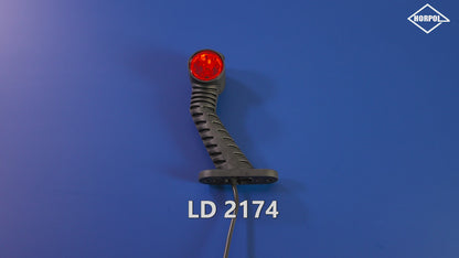 Video of high-visibility red led contour marker light for enhanced safety on semitrucks, trailers, and commercial vehicles on heavy duty semitrucks, box trucks, trailers, vocational, passenger, fire trucks, and commercial vehicles.