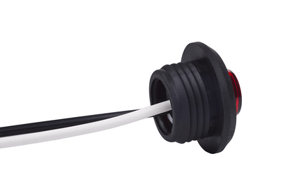 High-visibility red led marker light for enhanced safety on semitrucks, trailers, and commercial vehicles on heavy duty semitrucks, box trucks, trailers, vocational, passenger, fire trucks, and commercial vehicles.