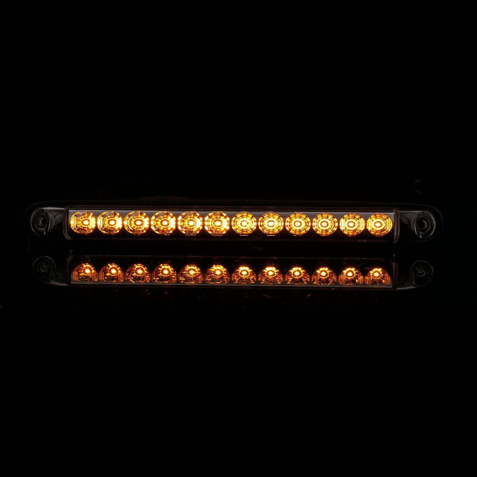 LED Rear Static Direction Indicator RL 2249/ST with 12 bright amber LEDs, designed for durable rear vehicle signaling.