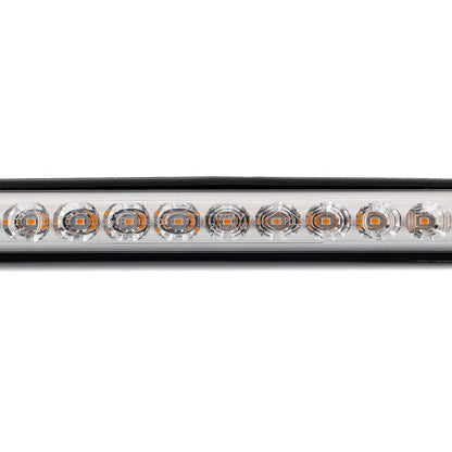 Close-up of the LED Rear Static Direction Indicator RL 2249/ST showing amber LED lights in a durable housing.